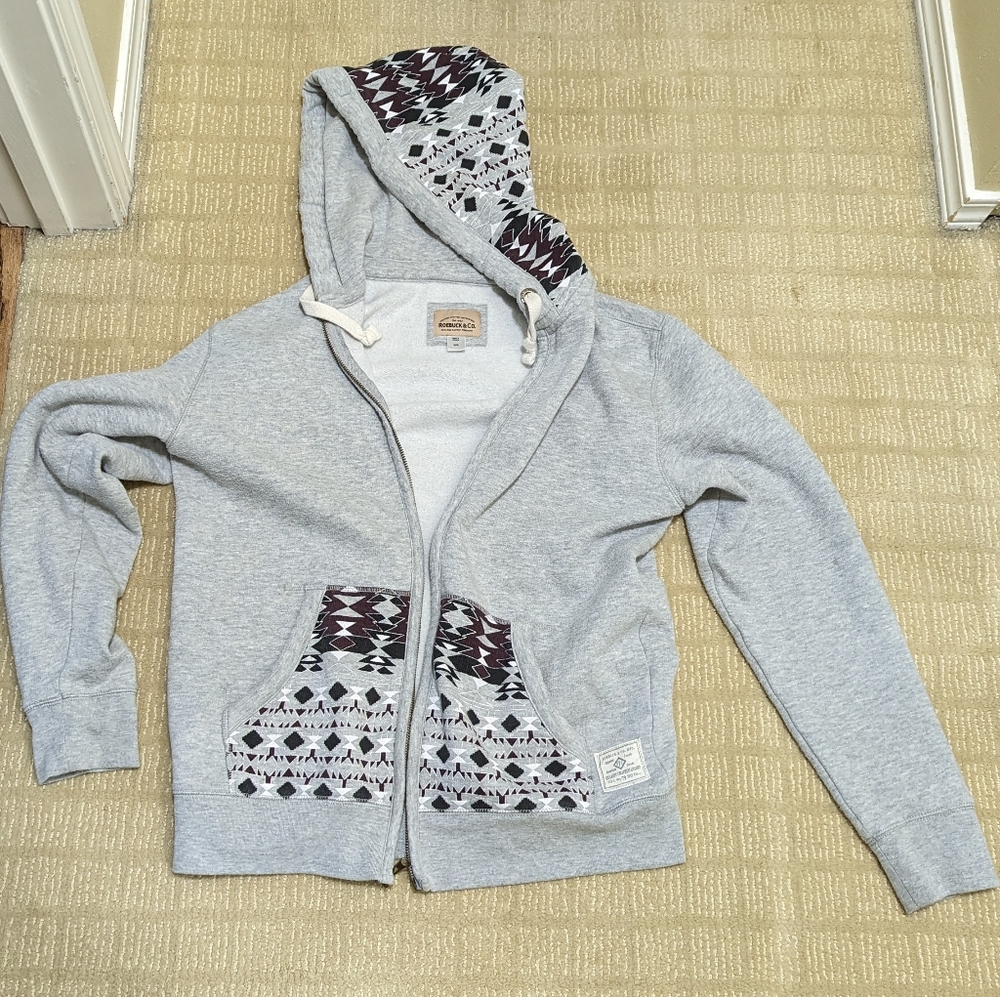roebuck & co hoodie full zip hoodie